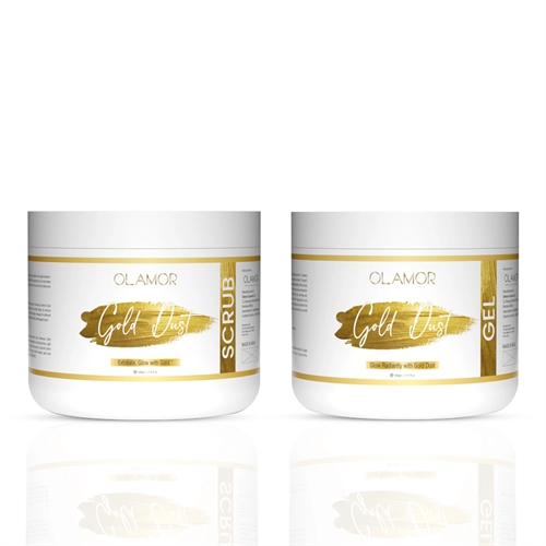 Gold Dust Face Scrub 500G & Gel 500G Pack o f 2